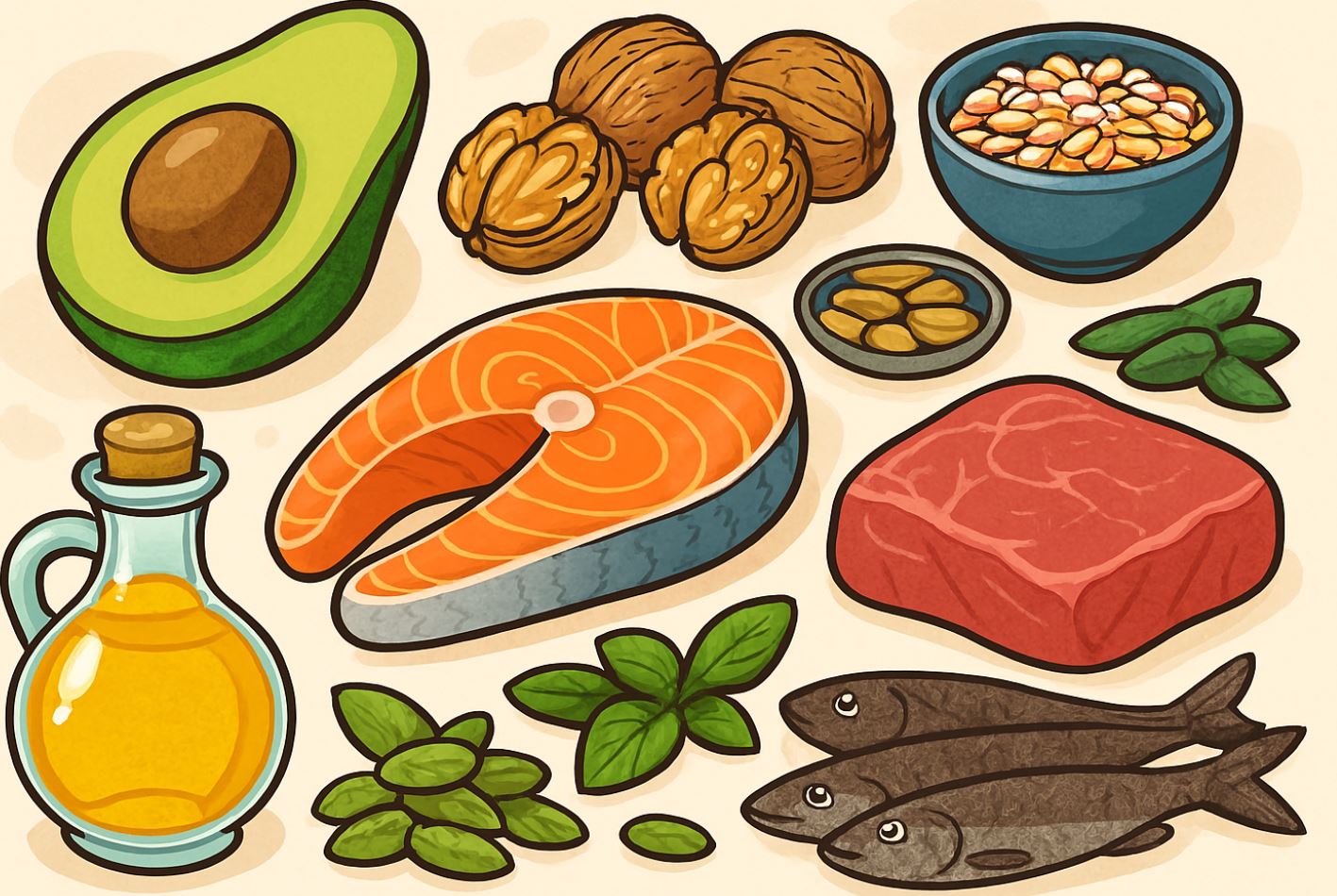 غذاهای برتر سرشار از اسیدهای چرب