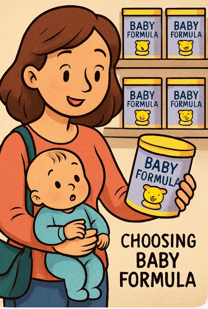 انتخاب شیر خشک نوزاد