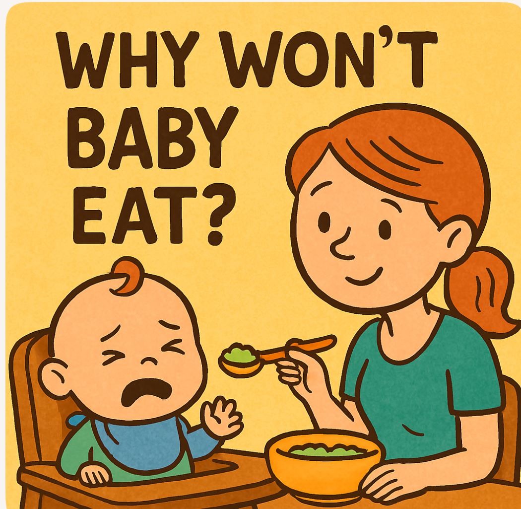 چرا نوزاد غذا نمی‌خورد؟