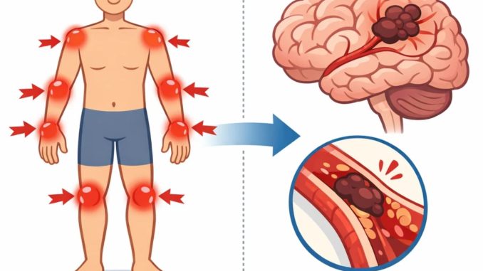 آرتریت روماتوئید و سکته مغزی