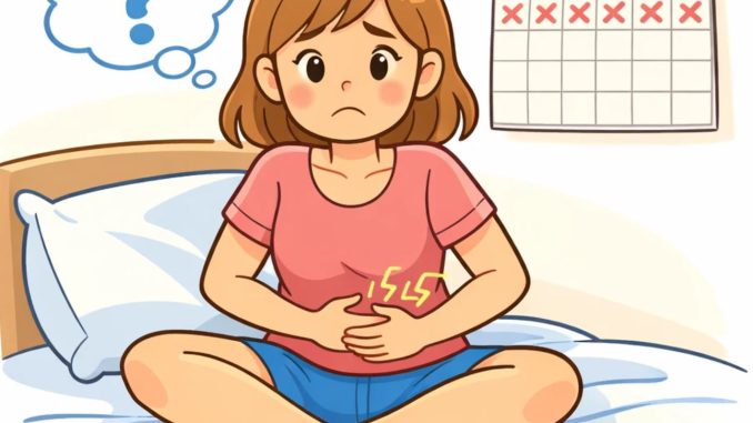 گرفتگی عضلات اما بدون پریود