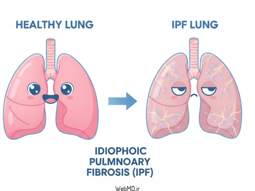فیبروز ریوی ایدیوپاتیک (IPF) یک بیماری جدی ریوی است. IPF باعث رشد بافت اسکار در داخل ریه‌های شما می‌شود و تنفس را دشوار می‌کند. این بیماری با گذشت زمان بدتر می‌شود.