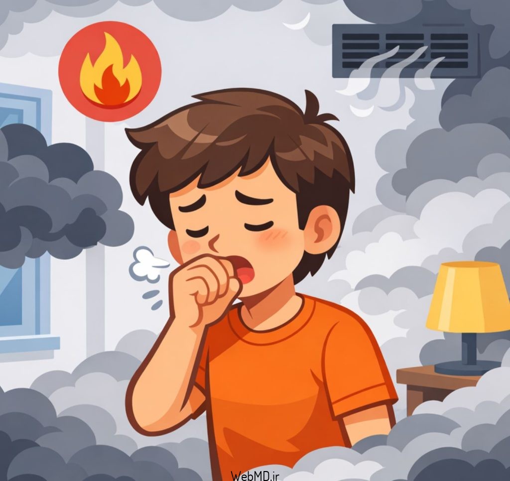 علت اصلی مرگ و میر ناشی از آتش سوزی، استنشاق دود است.