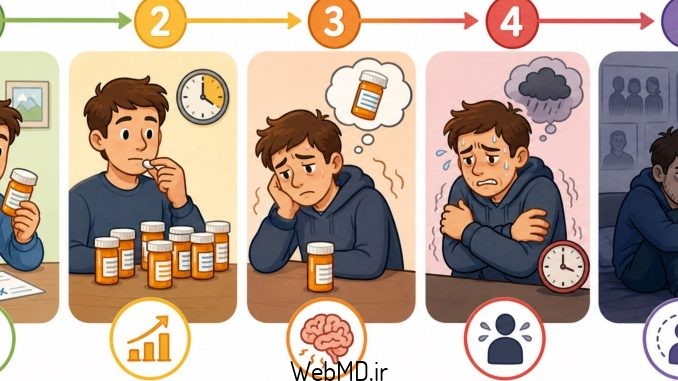 مراحل اعتیاد به مواد افیونی