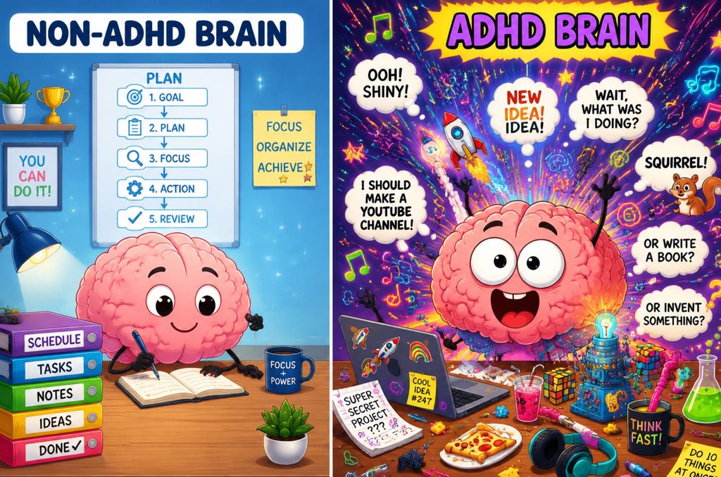 ADHD به این معنی نیست که فرزند شما به اندازه کودکانی که این بیماری را ندارند، باهوش نیست. اما ممکن است بر نحوه عملکرد یا رفتار آنها در مدرسه و سایر زمینه‌های مهم زندگی تأثیر بگذارد. کارشناسان تفاوت‌هایی را در مغز افراد مبتلا و غیرمبتلا به این بیماری یافته‌اند. این تفاوت‌ها ممکن است با رشد و تکامل کودک تغییر کنند.