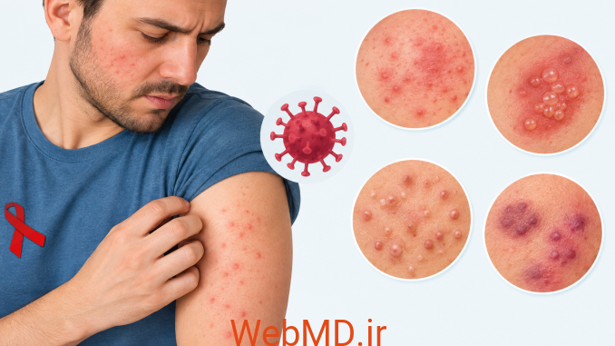 1 بثورات پوستی ناشی از HIV چه شکلی هستند و چگونه درمان میشوند؟
