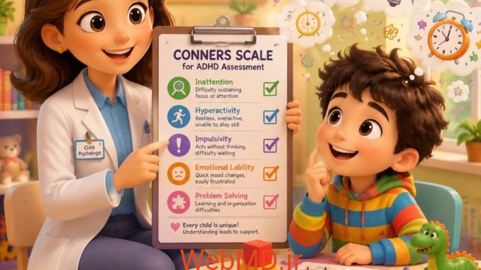 مقیاس کانرز برای ارزیابی ADHD