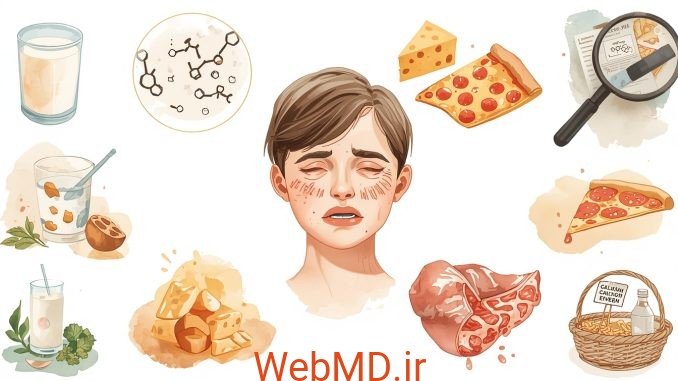 مروری بر آلرژی به کازئین