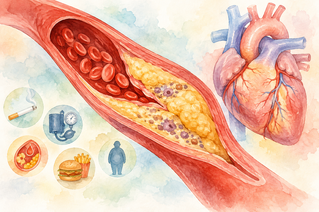 آترواسکلروز (Atherosclerosis) بیماری‌ای است که در آن چربی‌ها، کلسترول، کلسیم و سایر مواد موجود در خون در دیواره سرخرگ‌ها تجمع پیدا می‌کنند و رسوباتی به نام پلاک آترواسکلروتیک تشکیل می‌دهند.